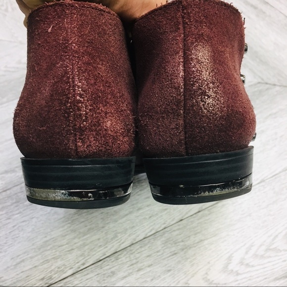 Fergie | Indigo Western Booties Marroon Size 6 - Picture 5 of 8